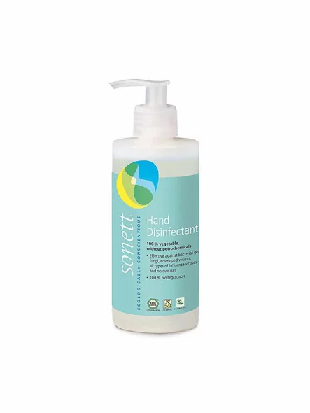 Sonett hand disinfectant bergamot in a dispensing bottle of 300ml