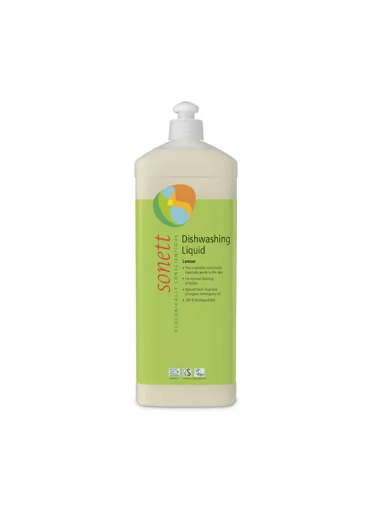 Sonett dishwashing liquid lemon in a plastic bottle of 1000ml