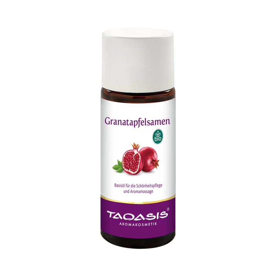 Taoasis organic pomegranate base oil in a packaging of 50ml