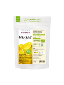 Algamar organic wakame seaweed in a plastic free packaging of 100g