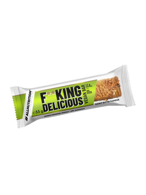 All Nutrition vegan protein bar with peanut butter in a packaging of 55g