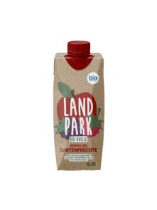 Landpark natural still water with organic fruit mix in a tetrapak packaging of 500ml