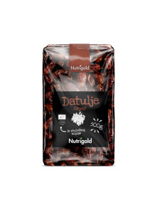 Nutrigold organic pitted dates - Sayer in a transparent packaging of 500g