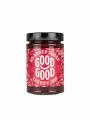 Good Good cherry jam with stevia and no added sugar in a glass jar of 330g