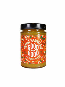 Good Good orange marmalade with stevia in a glass jar of 330g