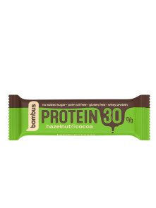 Bombus hazelnut & cocoa protein chocolate bar in a packaging of 50g