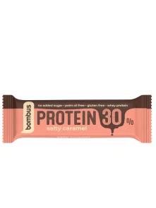 Bombus protein bar with salted caramel in a packaging of 50g