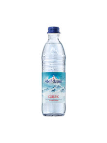 Adelholzener mineral sparkling water in a glass bottle of 0,33l