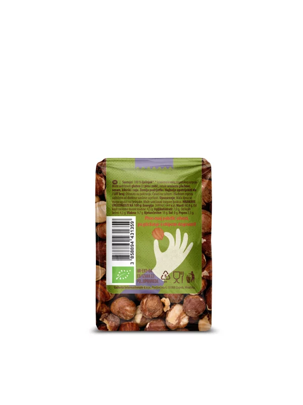 NutriGo - Hazelnuts - Organic 75g Nutrigold