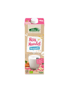 Allos organic rice drink with almond in a packaging of 1000ml