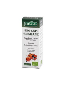 DARvitalis organic guarana tincture drops in a cardboard packaging of 50ml