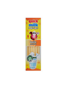 Magic Straw With Vanilla Flavoured Beads - Organic 6pcs Quick Milk