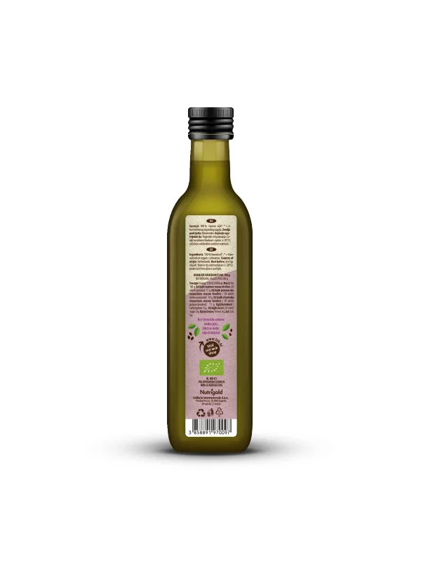 Nutrigold organic cold pressed linseed oil in a bottle of 250ml