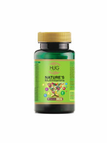 Hug Your Life NATURE'S MultiVitamins 60 capsules of 480mg in a dark bottle