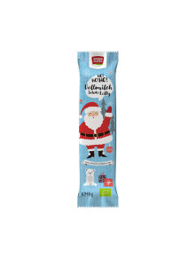 Rosengarten organic milk chocolate Santa Claus lollipop in a packaging of 15g