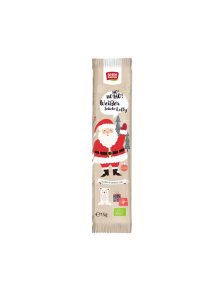 Rosengarten organic white chocolate Santa Claus lollipop in a packaging of 15g