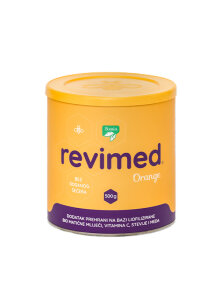 Revimed organic lyophilised royal jelly orange with stevia in a container of 500g