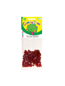 Candy Tree organic, gluten free and vegan fruit gummies in a transparent packaging of 100g
