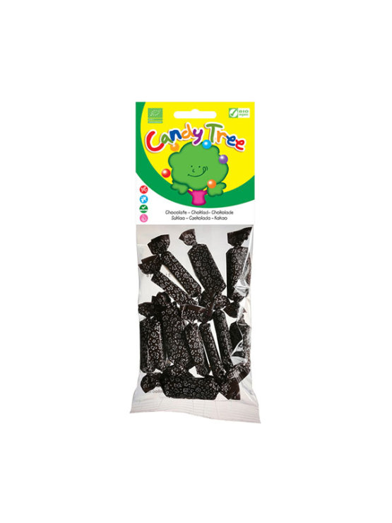 Candy Tree organic chocolate toffees in a packaging of 75g