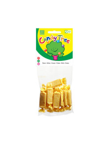 Candy Tree organic vanilla toffees in a packaging of 75g