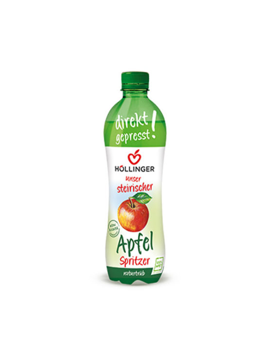 Hollinger lightly carbonated organic apple drink in a 500ml bottle