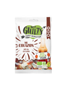 Not Guilty organic and vegan cola flavoured gummies in a packaging of 100g