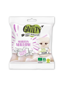 Not Guilty organic and vegan Marilyn Mallow marshmallows in a packaging of 80g