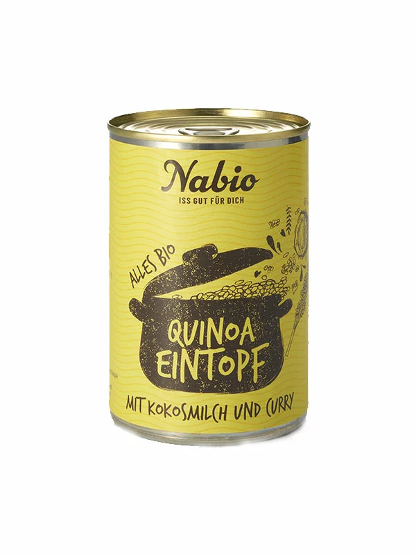 Nabio organic quinoa stew in a can of 400g