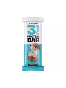 Polleo Sport coconut flavoured protein bar with no added sugars in a packaging of 35g