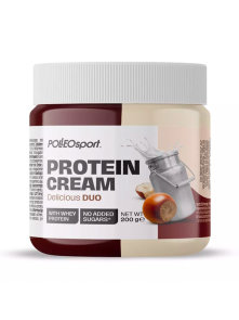 Polleo Sport milk and hazelnut protein cream spread in a packaging of 200g