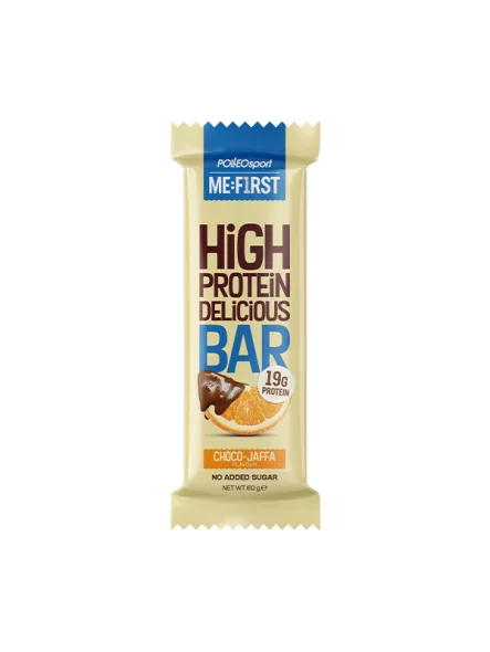 Me: First choco jaffa protein bar in a packaging of 60g