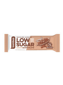 Bombus low sugar bar cocoa in a packaging of 40g