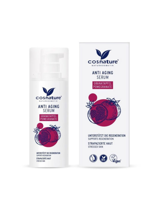 Cosnature anti-age face serum with pomegranate in a packaging of 30ml