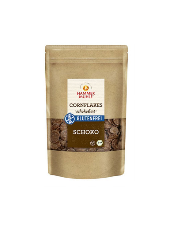 Hammermühle gluten free and organic chocolate cornflakes in a bag of 200g