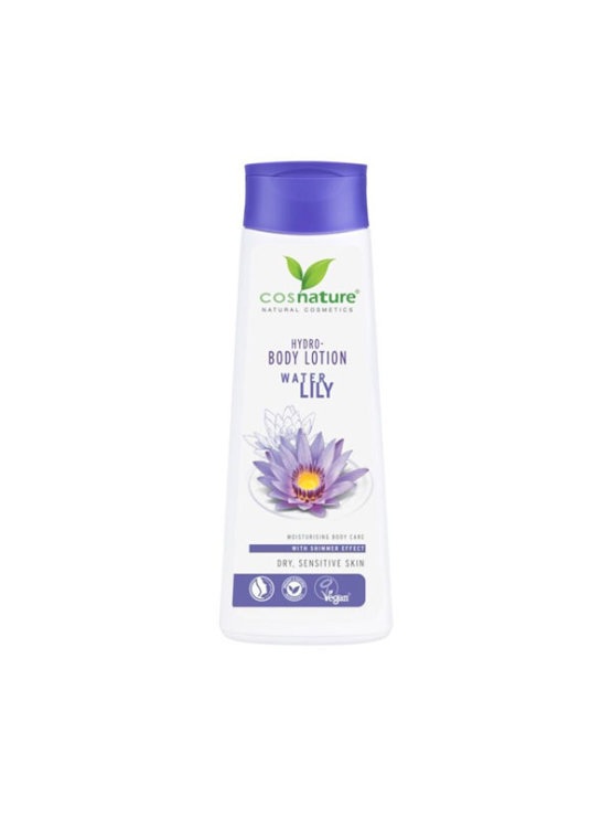 Cosnature hydrating body lotion Water Lily in 250ml packaging