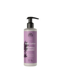Urtekram organic body lotion with lavender in 245ml packaging with dispenser