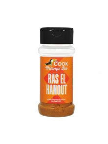 Cook organic Ras el Hanout seasoning mix in a plastic spice container of 35g