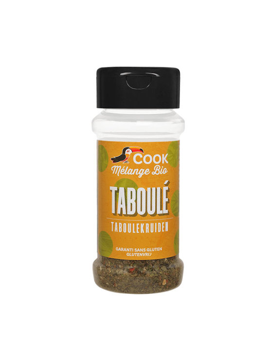 Cook organic tabbouleh seasoning mix in a plastic spice container of 17g