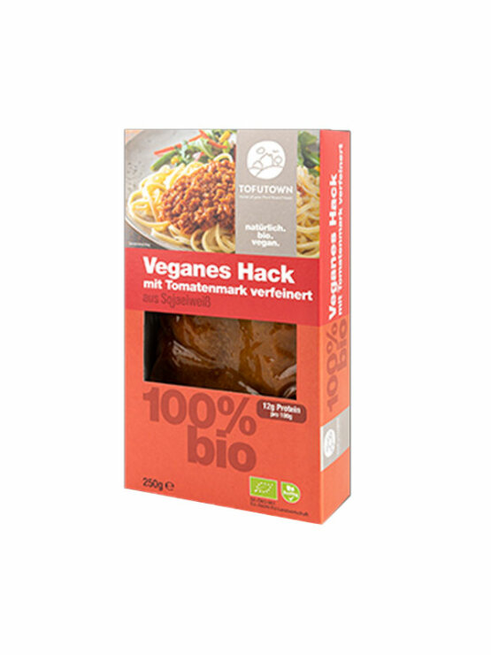 Viana organic ground vegan meat in a cardboard packaging of 250g