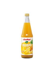 Voelkel organic pineapple juice in a glass bottle of 700ml