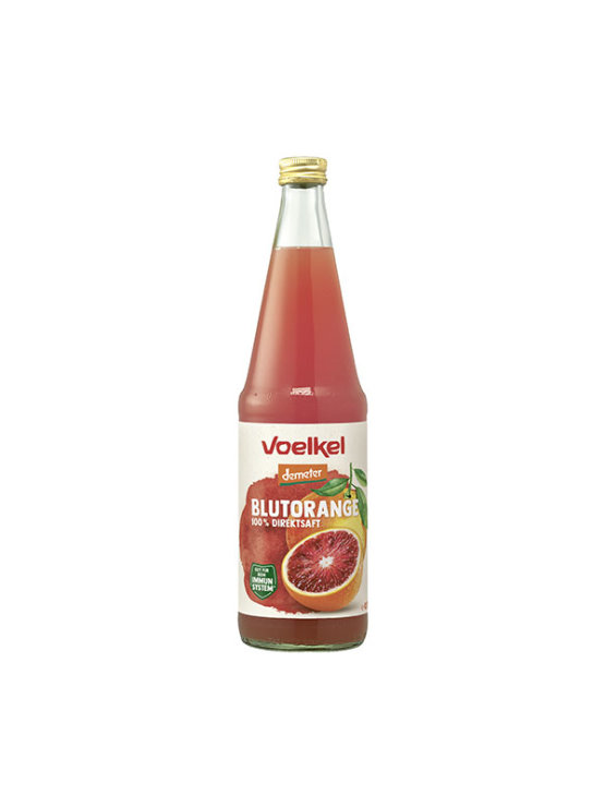 Voelkel organic blood orange juice in a glass bottle of 700ml