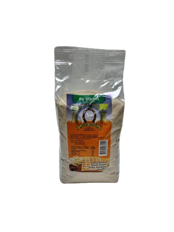 Eko Jazo organic coarse spelt flour in a packaging of 400g