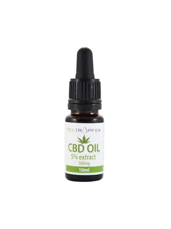 Heiltropfen CBD oil 5% in a medicine bottle of 10ml