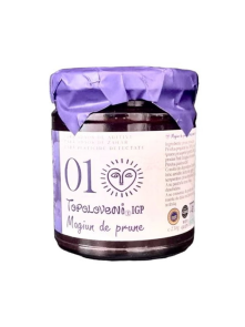 Topoloveni organic plum jam in a packaging of 350g