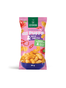 Izidor Izi Puffs flips with sweet paprika in a packaging of 80g