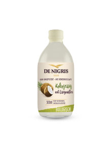 De Nigris organic coconut vinegar in a glass bottle of 500ml