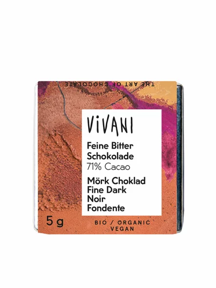 Dark Chocolate 71% - Organic 5g Vivani