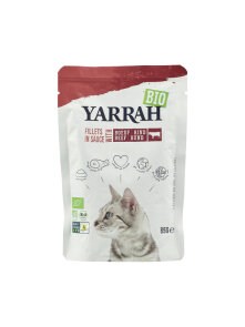 Cat Food Beef Fillets In Sauce - Organic 85g Yarrah