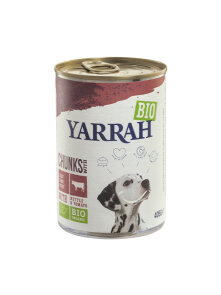 Dog Food Beef Chunks With Nettle & Tomato - Organic 405g Yarrah