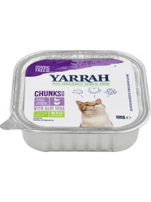 Cat Food Chicken & Turkey Chunks With Aloe Vera - Organic 100g Yarrah